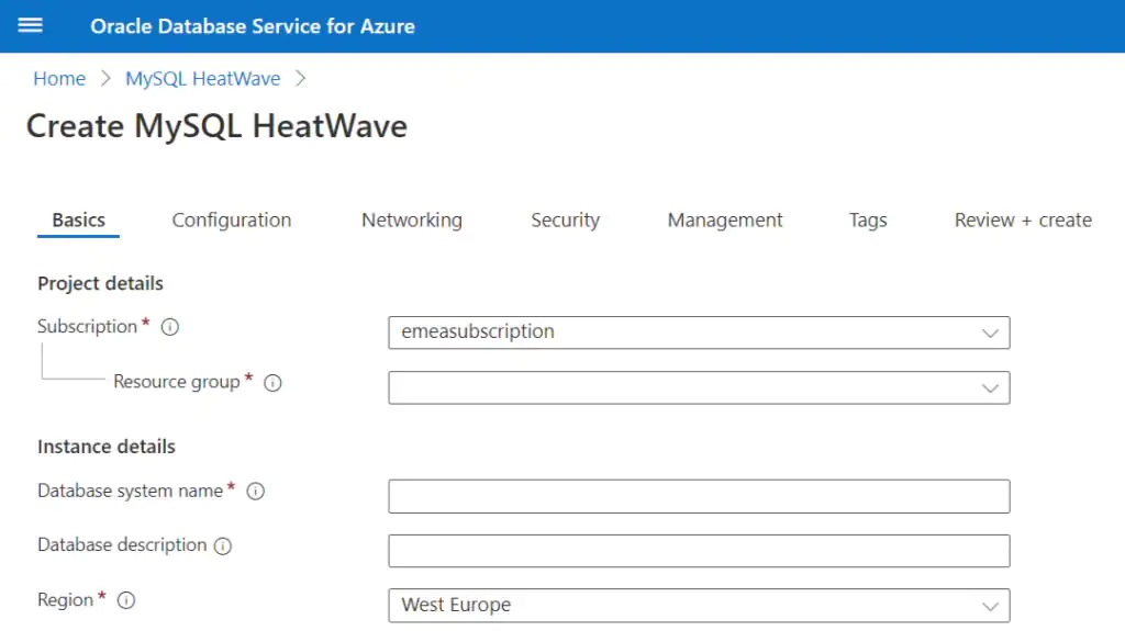 MySQL HeatWave je nyní k dispozici se službou Oracle Database Service pro Azure