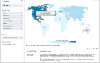 Anatomie mapy v cloudu Oracle Analytics