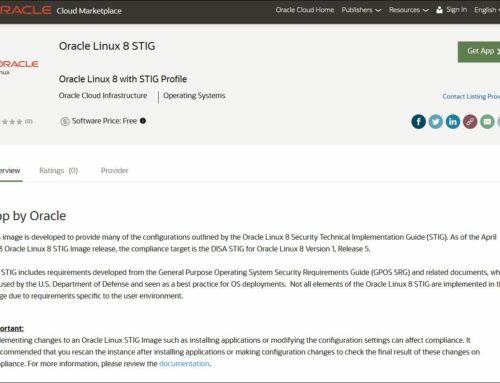 Spouštění instancí profilu STIG Oracle Linux 8 je snadné