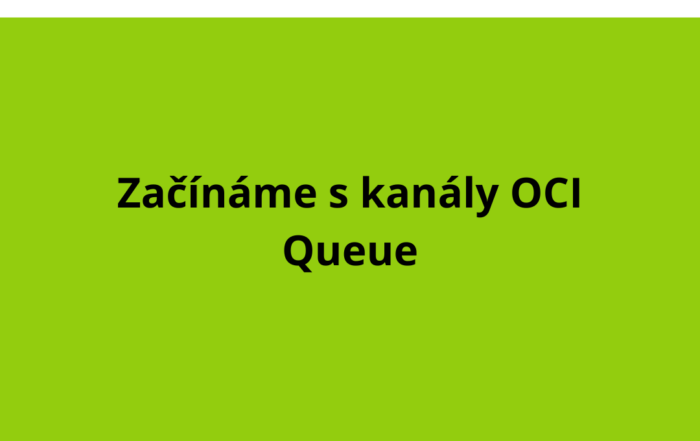 Začínáme s kanály OCI Queue