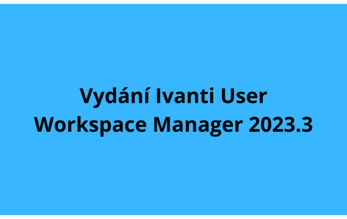 Vydání Ivanti User Workspace Manager 2023.3