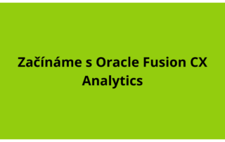 Začínáme s Oracle Fusion CX Analytics