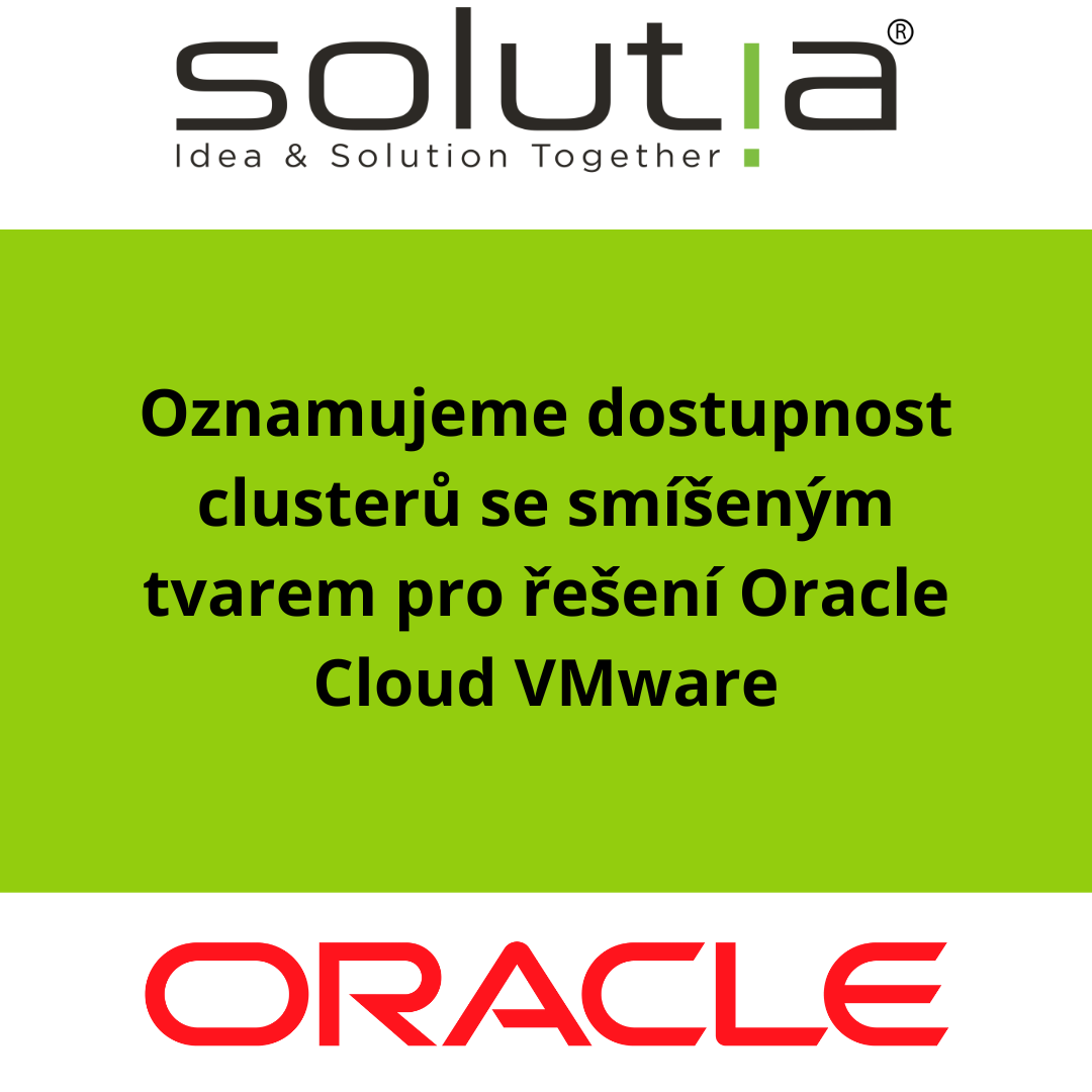 Oznamujeme dostupnost clusterů se smíšeným tvarem pro řešení Oracle Cloud VMware