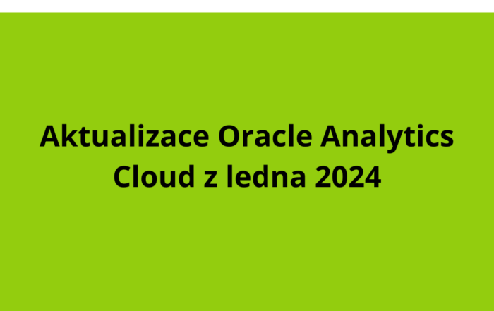 Aktualizace Oracle Analytics Cloud z ledna 2024