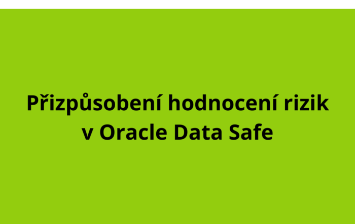 Přizpůsobení hodnocení rizik v Oracle Data Safe