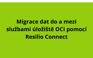 Migrace dat do a mezi službami úložiště OCI pomocí Resilio Connect