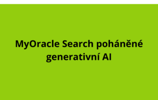 MyOracle Search poháněné generativní AI