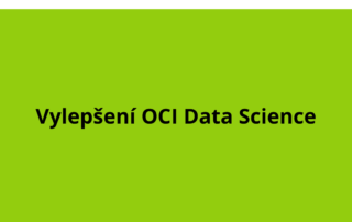 Vylepšení OCI Data Science