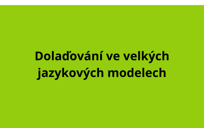 Dolaďování ve velkých jazykových modelech