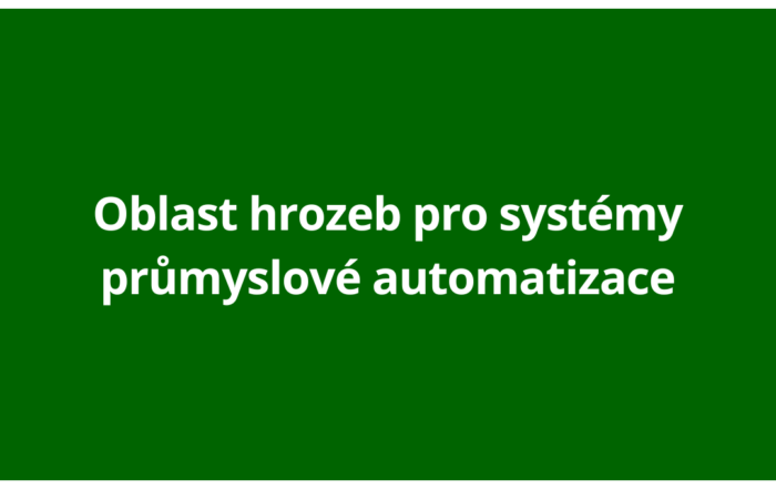 Oblast hrozeb pro systémy průmyslové automatizace