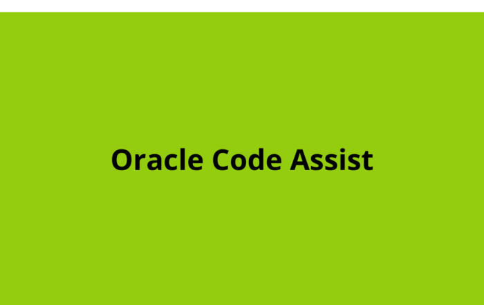 Oracle Code Assist