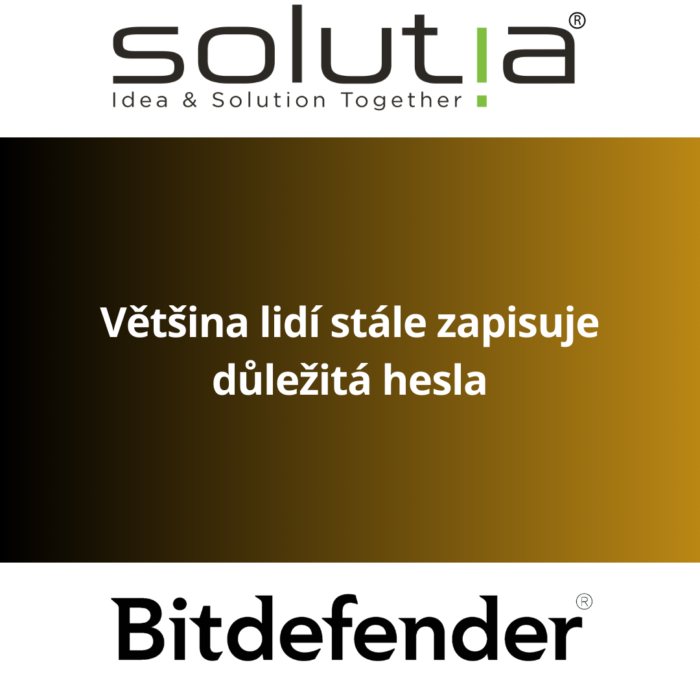 Většina lidí stále zapisuje důležitá hesla