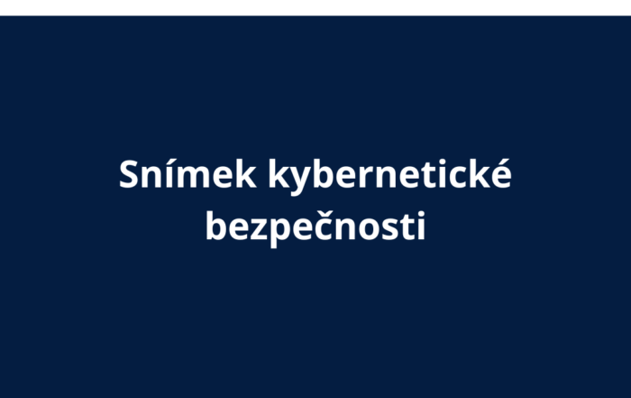 Snímek kybernetické bezpečnosti