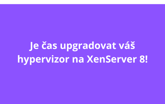 Je čas upgradovat váš hypervizor na XenServer 8!