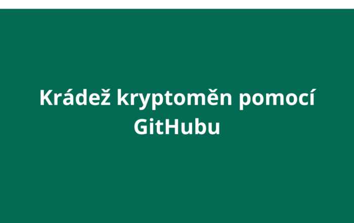 Krádež kryptoměn pomocí GitHubu