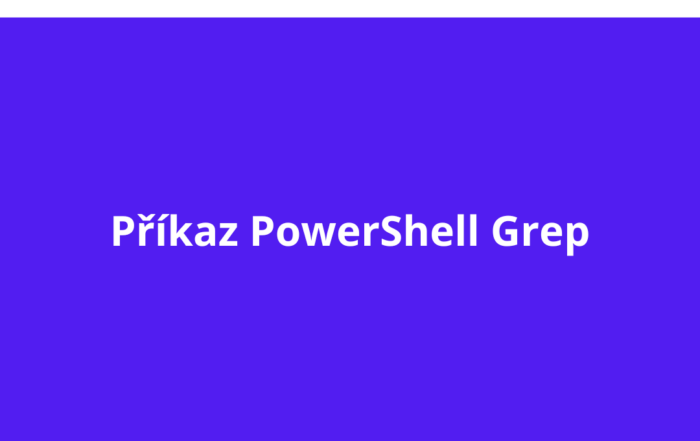 Příkaz PowerShell Grep