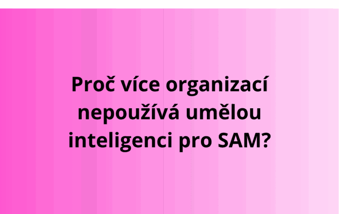 Proč více organizací nepoužívá umělou inteligenci pro SAM?