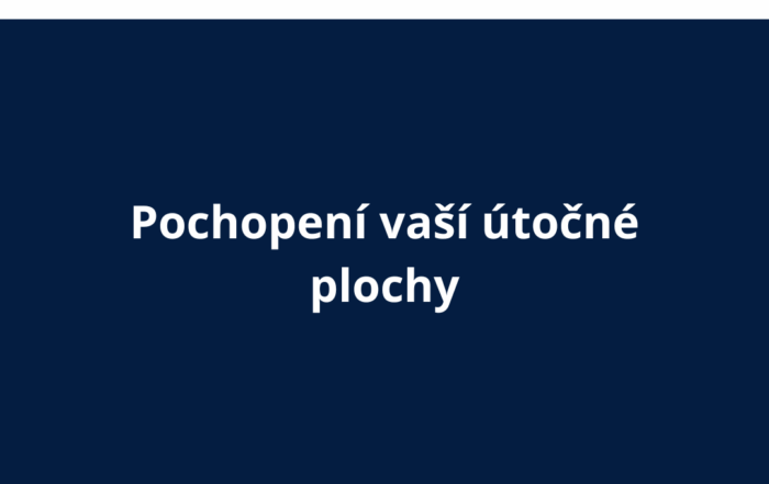 Pochopení vaší útočné plochy