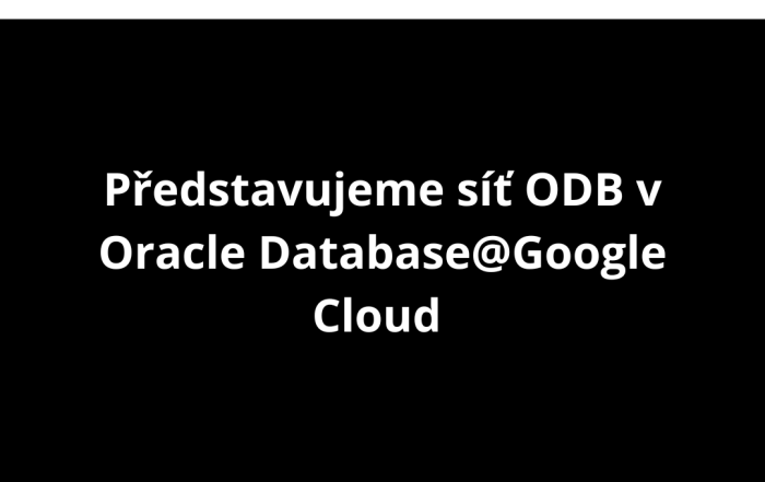 Představujeme síť ODB v Oracle Database@Google Cloud