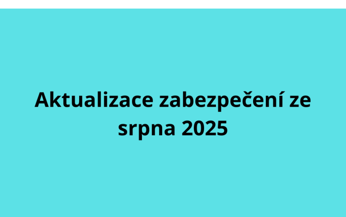 Aktualizace zabezpečení ze srpna 2025
