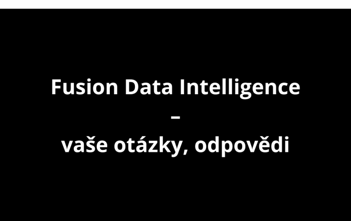 Fusion Data Intelligence – vaše otázky, odpovědi