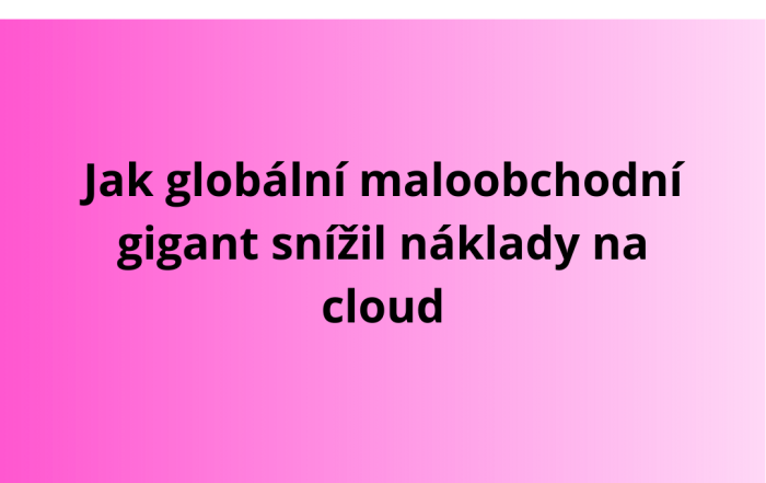 Jak globální maloobchodní gigant snížil náklady na cloud