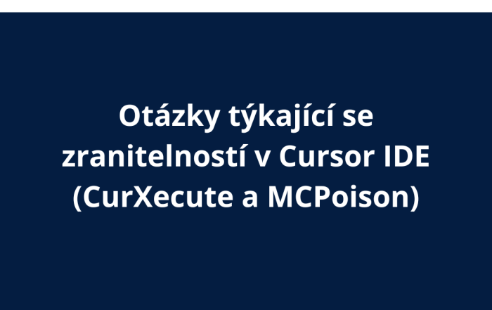 Otázky týkající se zranitelností v Cursor IDE (CurXecute a MCPoison)