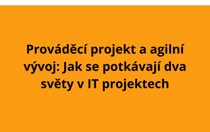 Prováděcí projekt a agilní vývoj: Jak se potkávají dva světy v IT projektech