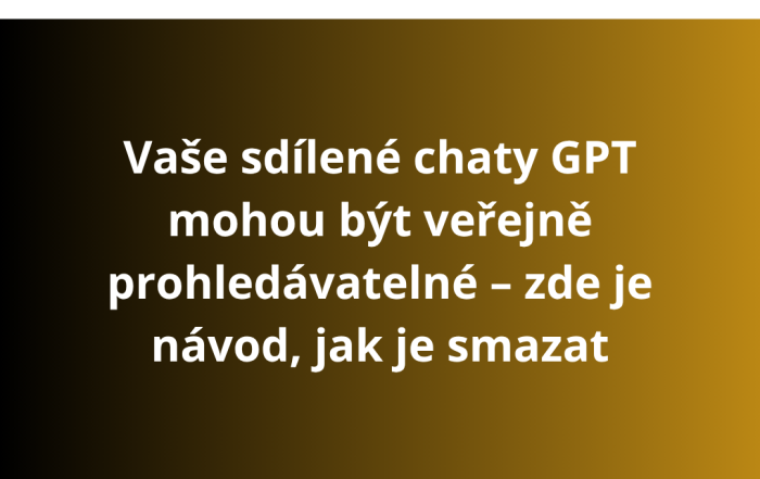 Vaše sdílené chaty GPT mohou být veřejně prohledávatelné – zde je návod, jak je smazat