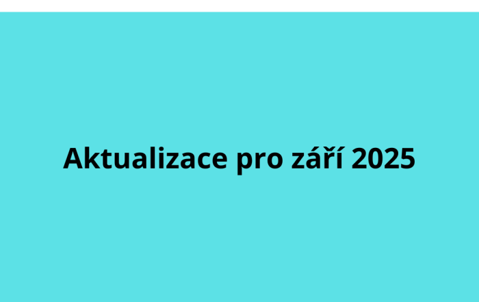 Aktualizace pro září 2025