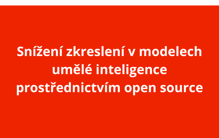 Snížení zkreslení v modelech umělé inteligence prostřednictvím open source