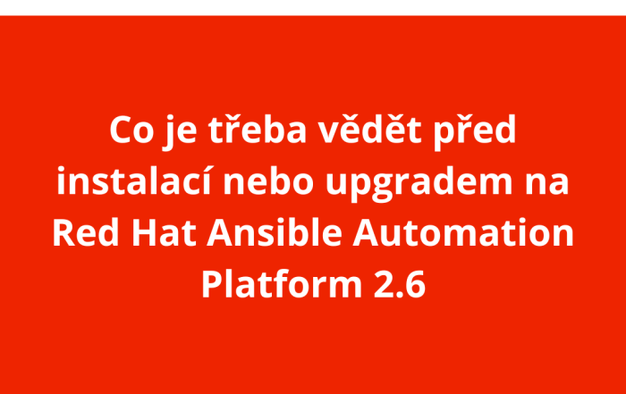 Co je třeba vědět před instalací nebo upgradem na Red Hat Ansible Automation Platform 2.6