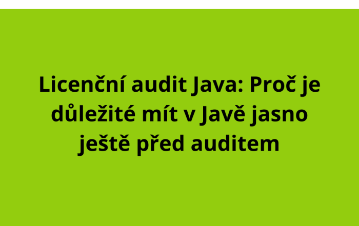 Licenční audit Java: Proč je důležité mít v Javě jasno ještě před auditem