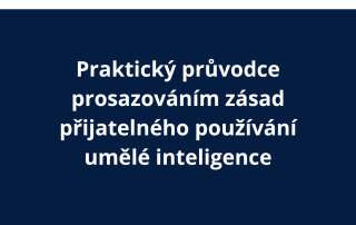 Praktický průvodce prosazováním zásad přijatelného používání umělé inteligence