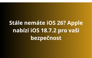Stále nemáte iOS 26? Apple nabízí iOS 18.7.2 pro vaši bezpečnost
