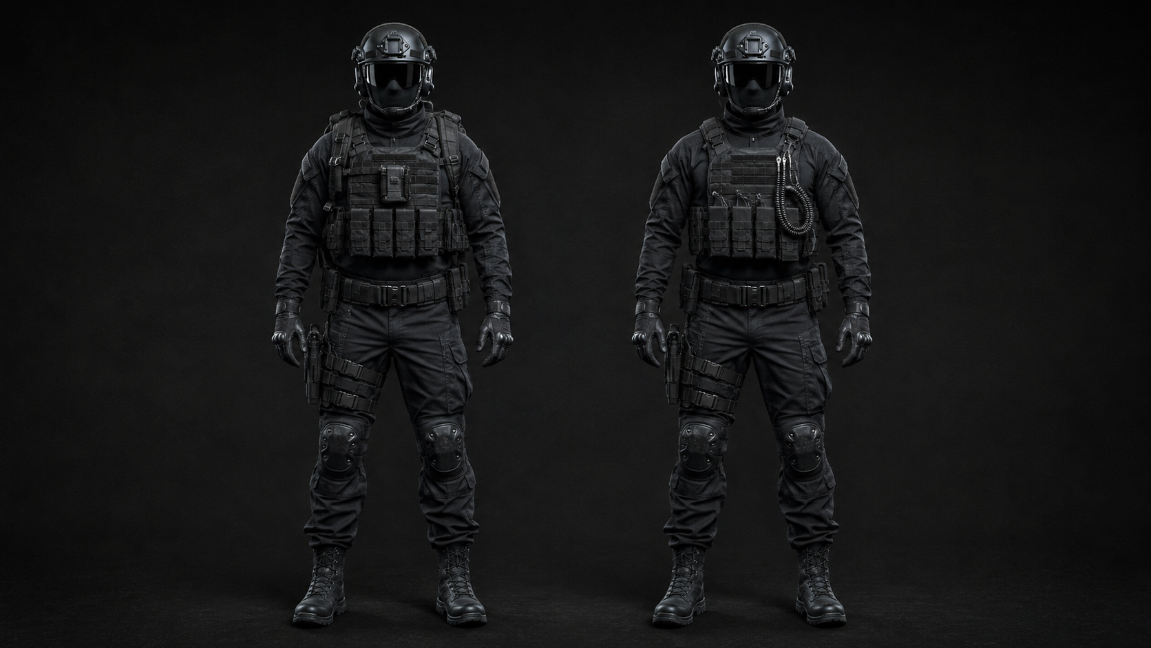 Jednoduchý character sheet – dva operativci Velmi jednoduchý character sheet pro konzistenci postav napříč obrázky/videem