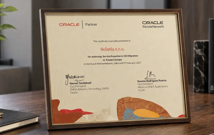 Získali jsme od Oraclu dvě expertízy pro region východní Evropy: Oracle Cloud Platform (Sell Expertise) a OCI Migration